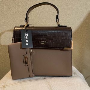 Dune London Satchel Top Handle Crossbody with Coin Purse